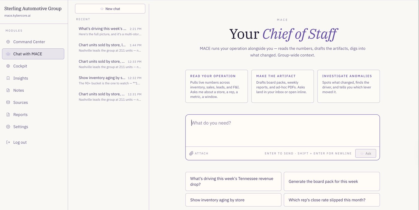 Chat with MACE — your construction management co-pilot